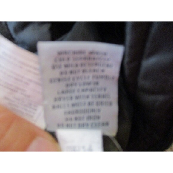 Larry Levine Womens S Down Puffer Jacket Green Faux Fur Hood Removable Trim Coat - Picture 9 of 9